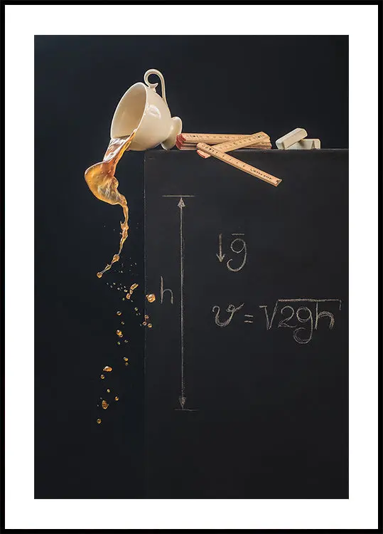 A study with free fall Plakat