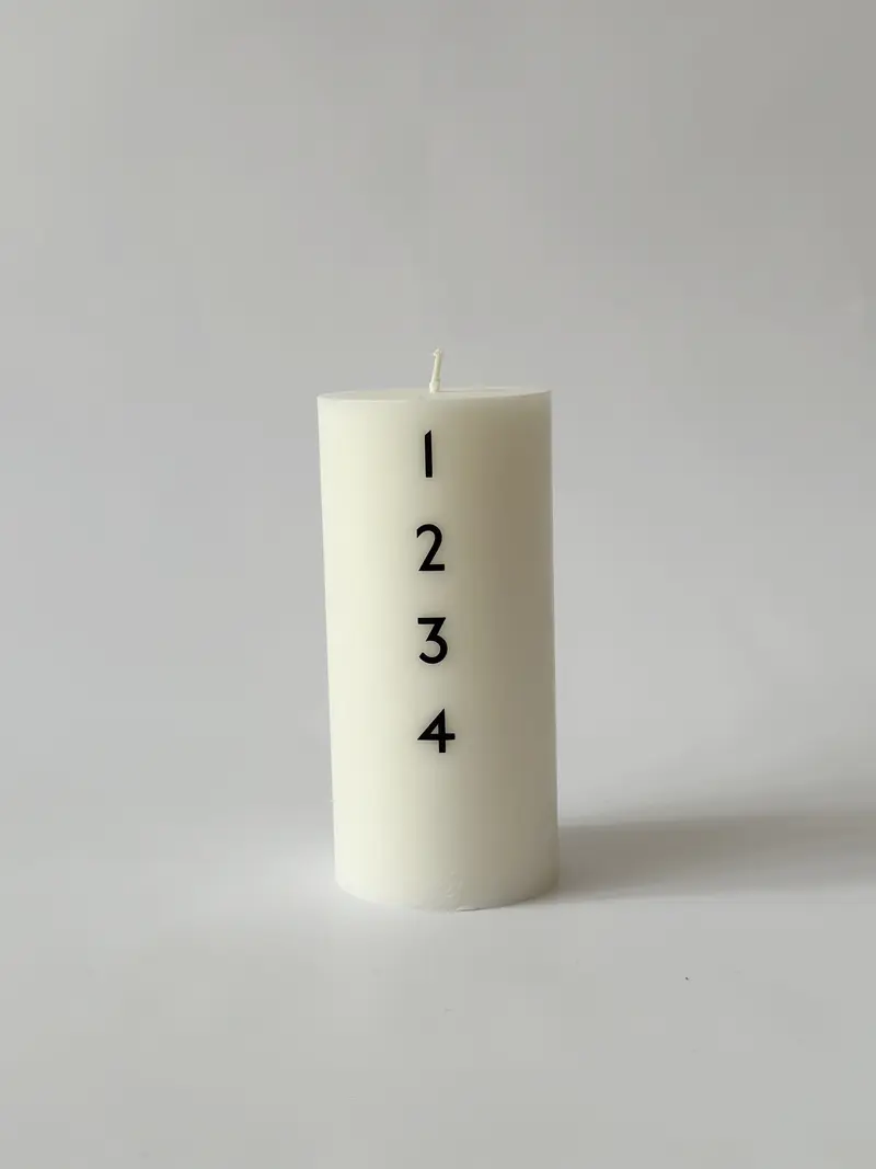 Åbenlys - Adventslys Ø7 cm - Sort