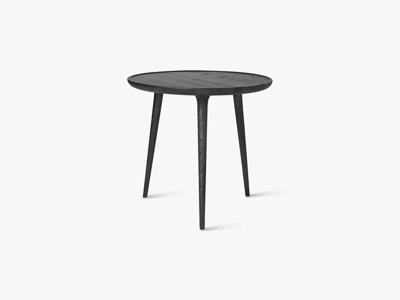 Accent Side Table, Black Stained Oak Large