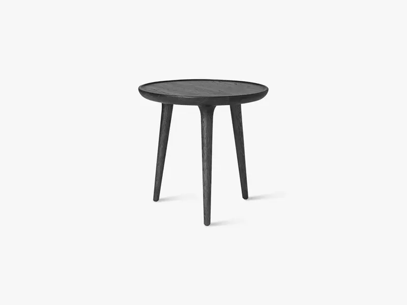 Accent Side Table, Black Stained Oak Small