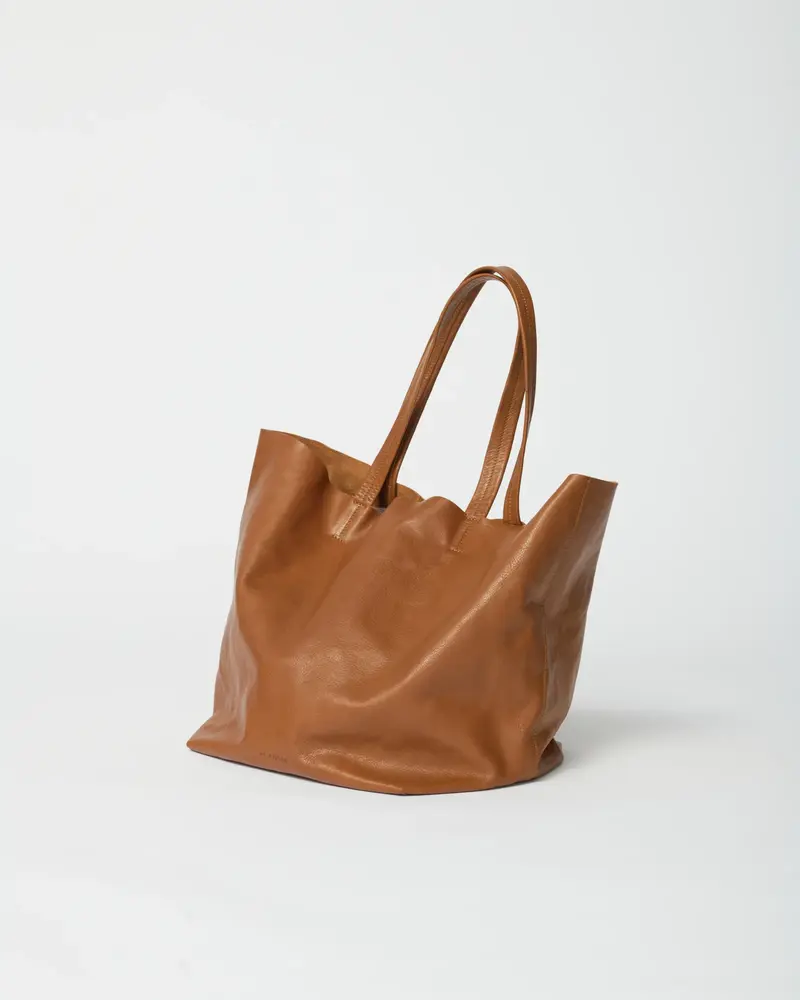 Af Agger - Leather Tote Bag - Brown