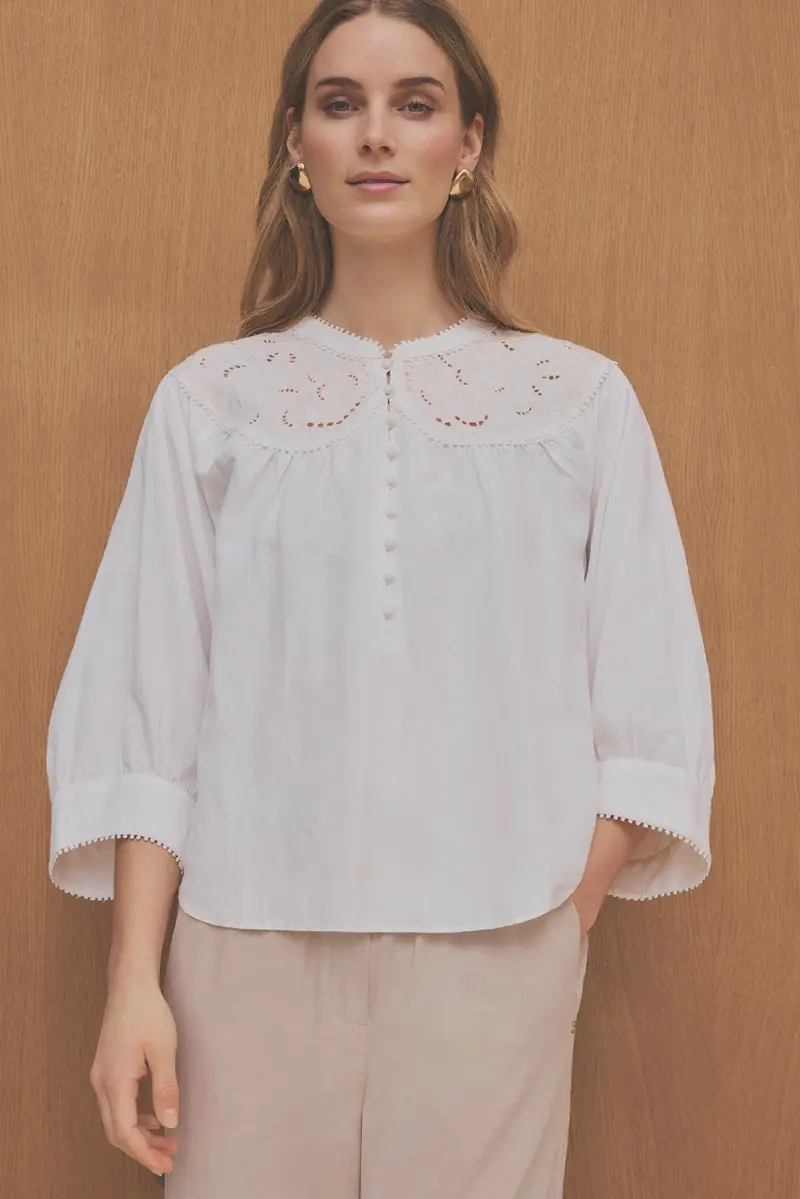 Annsofie - Blouse - Off White - Gustav