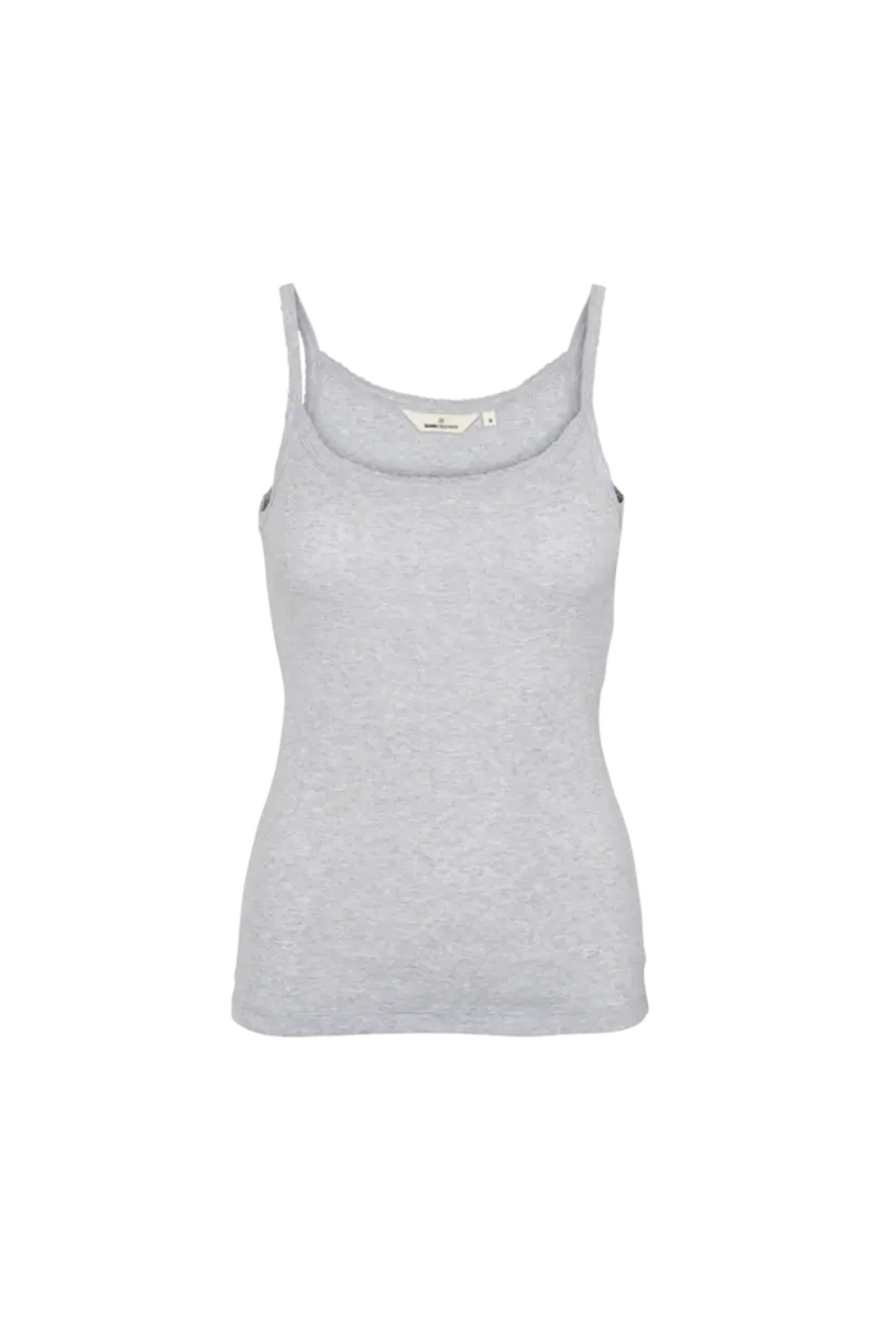 Arense Strap Top - Light Grey - Basic Apparel