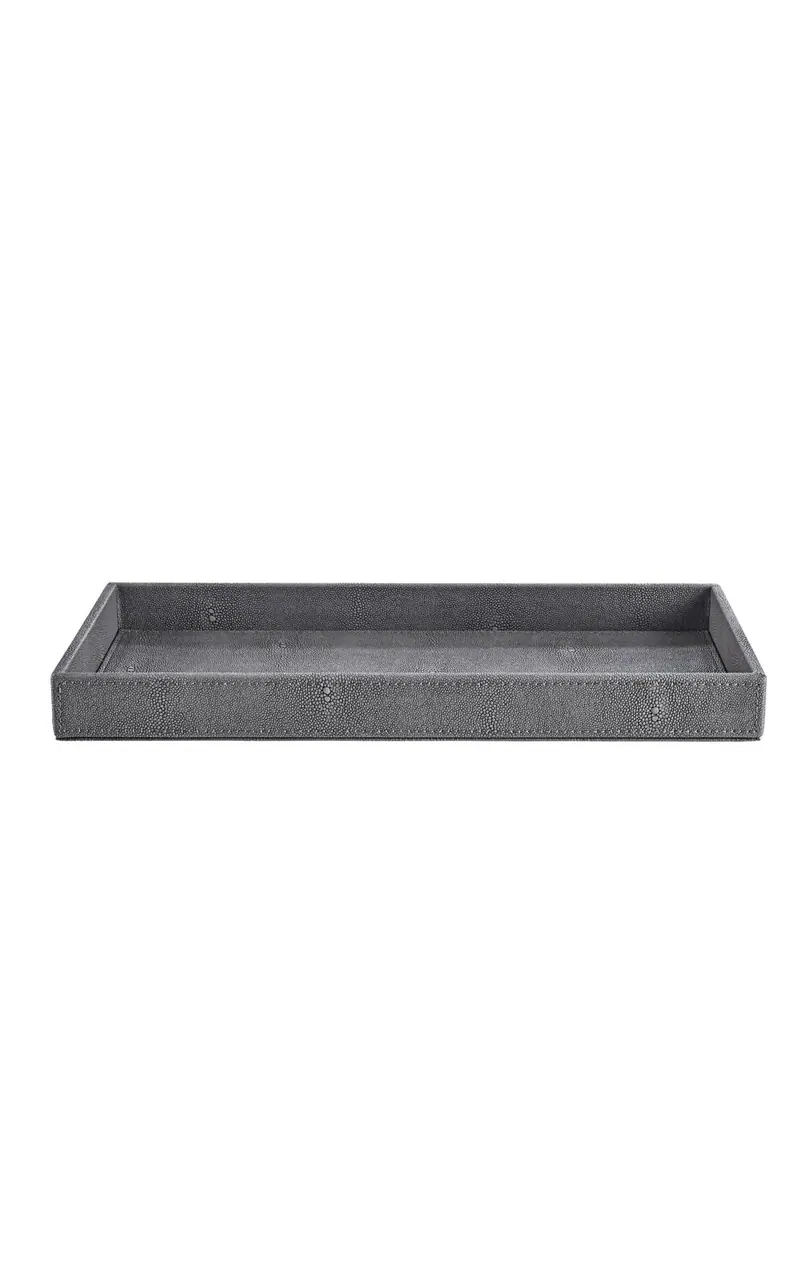 Bakke, aflang - grå