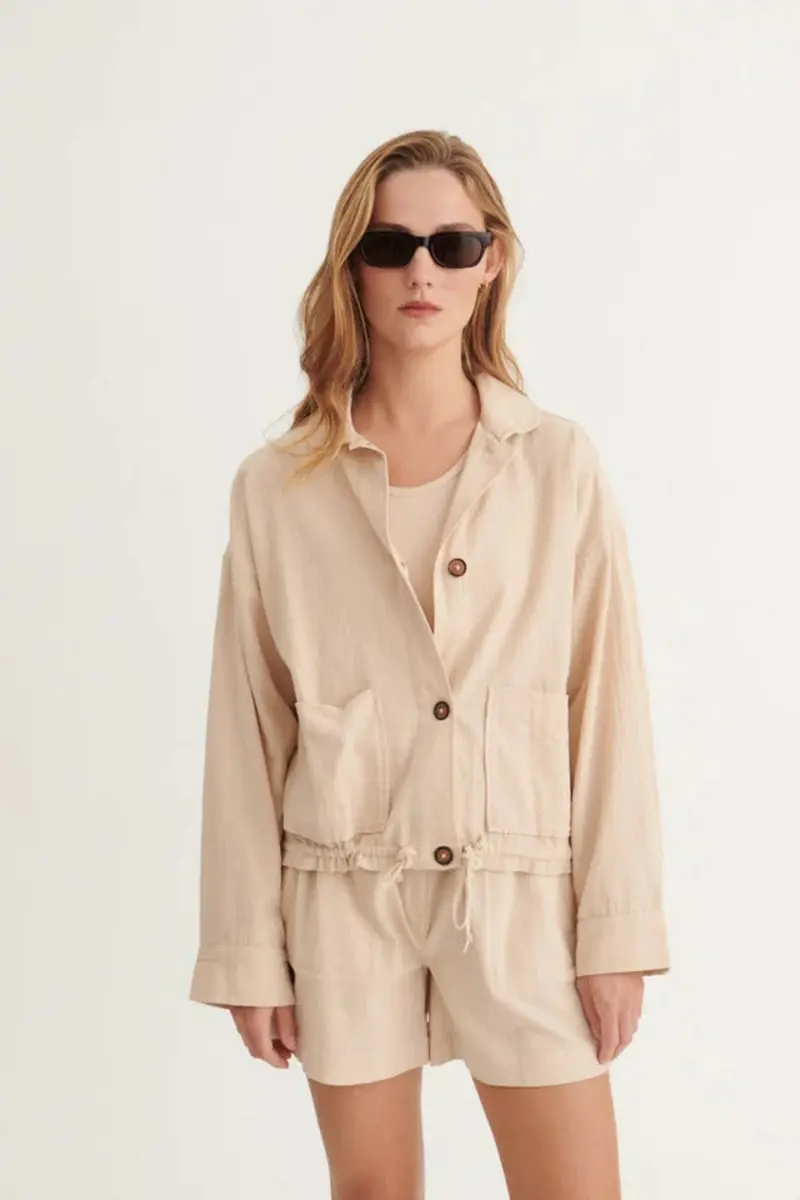 Beate Jacket - Smokey Grey - Basic Apparel