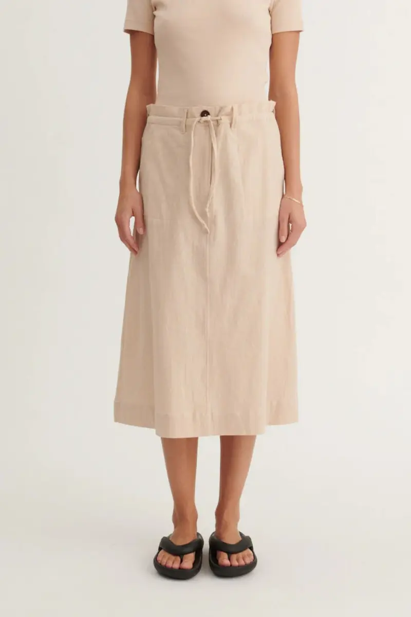 Beate Skirt - Smokey Grey - Basic Apparel