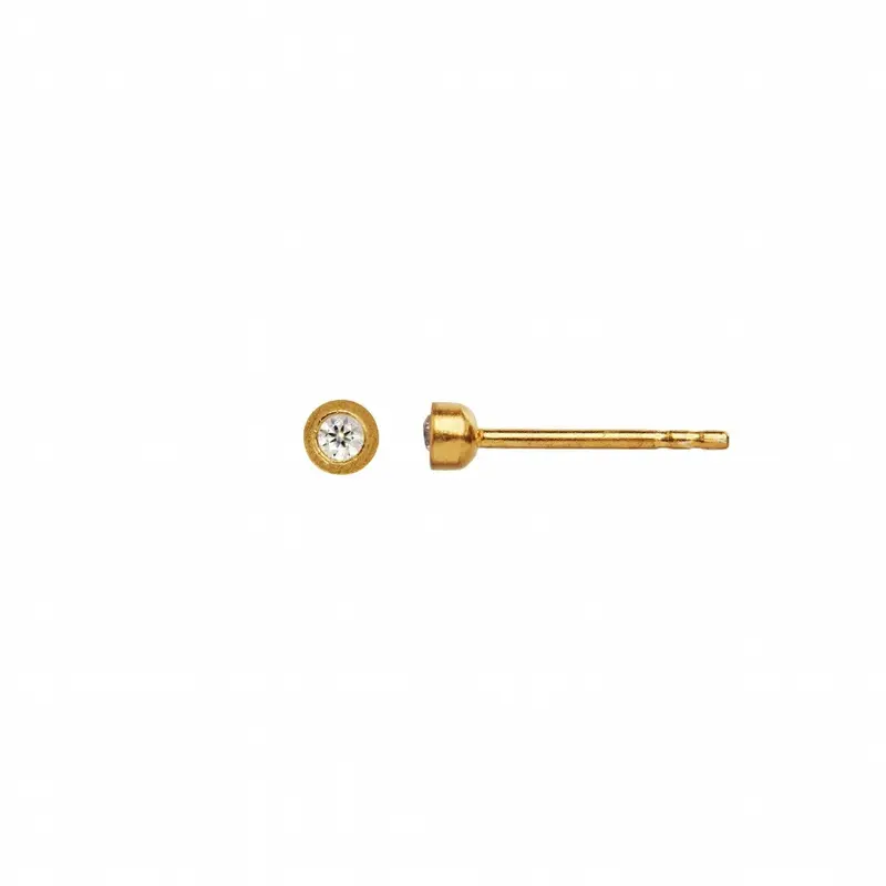 Big Dot Earring Piece - Gold