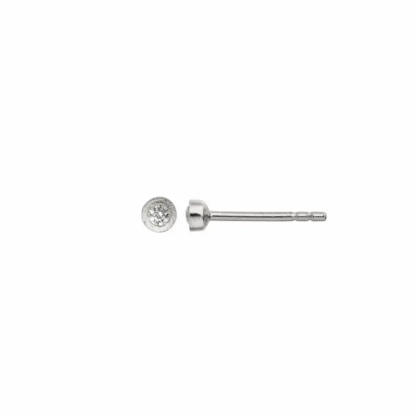 Big Dot Earring Piece - Silver