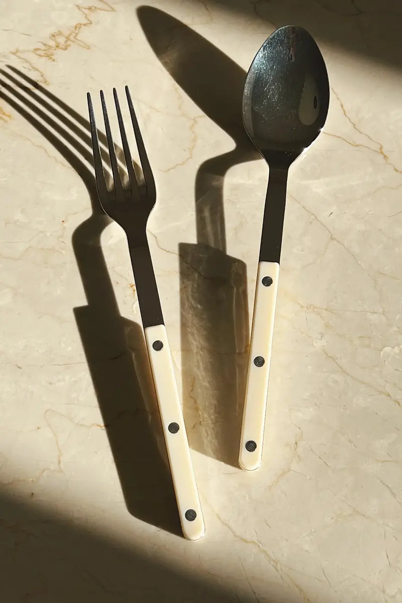 Bistrot Solid Salat/Serveringssæt | Ivory (elfenben)