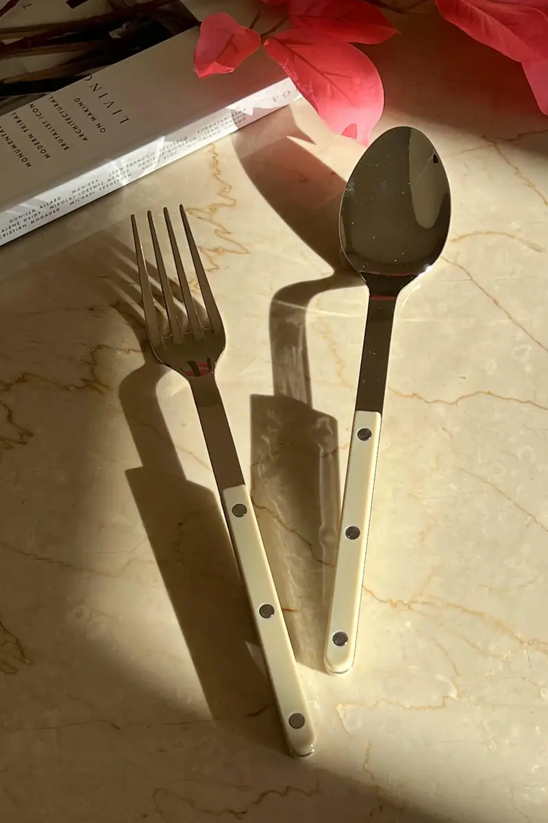 Bistrot Solid Salat/Serveringssæt | Light kaki
