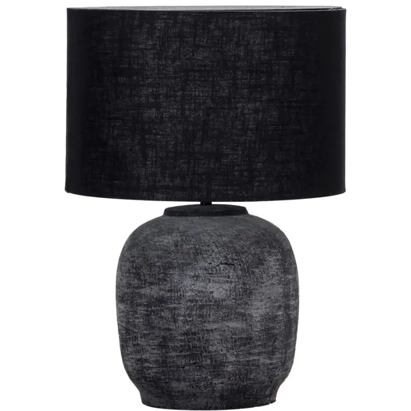 Bordlampe, sort ler