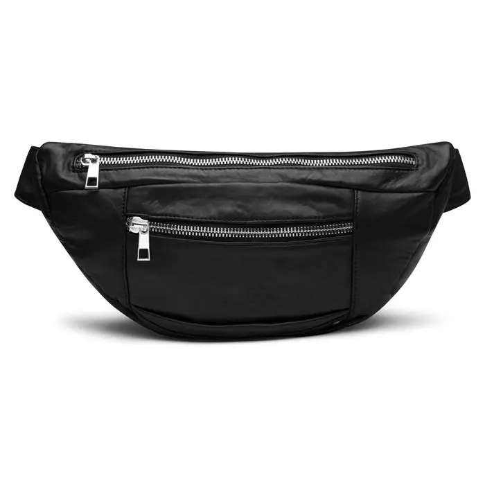 Bumbag - Sort - Læder - Stor Model - Depeche