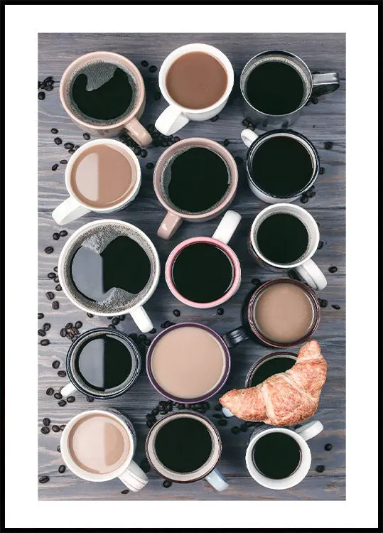 Coffee Cups Plakat