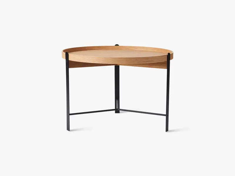 Compose Ø70, oak/black