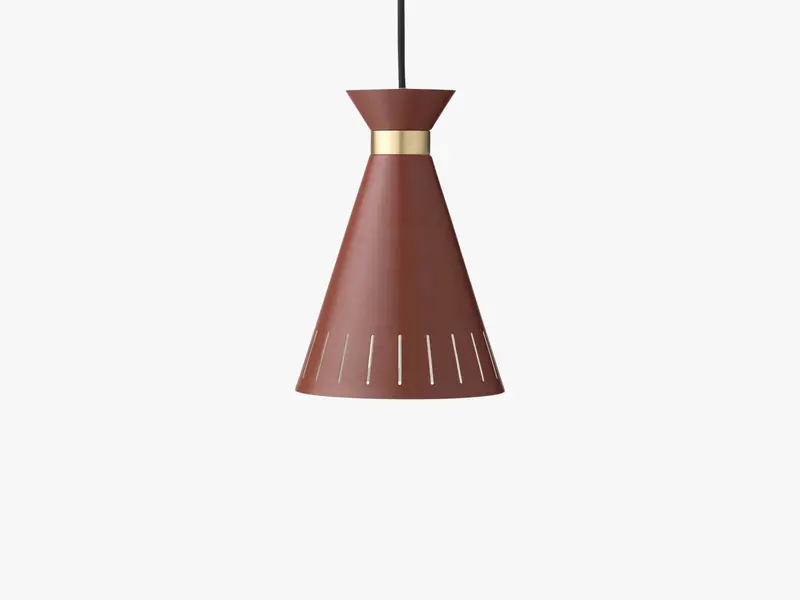Cone pendant, Oxide red