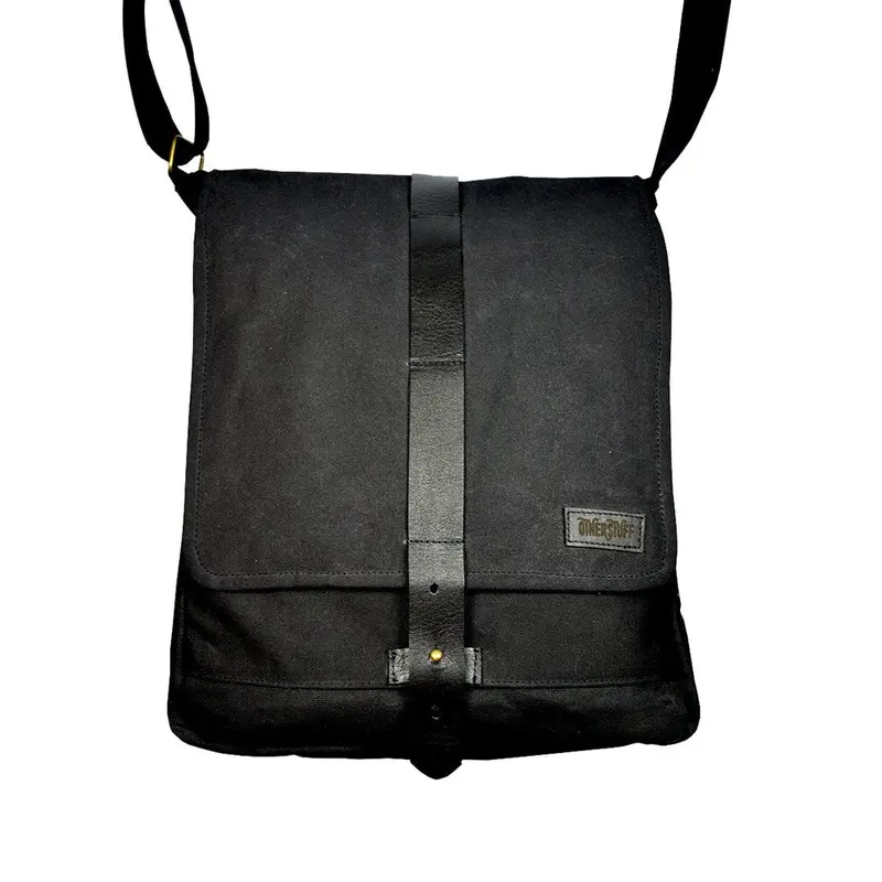 Crossover Taske i Canvas - Sort