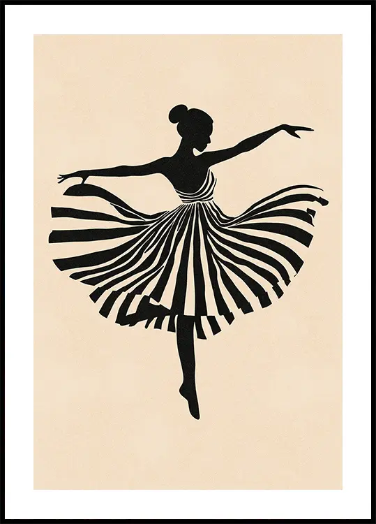 Dancing Silhouette Plakat