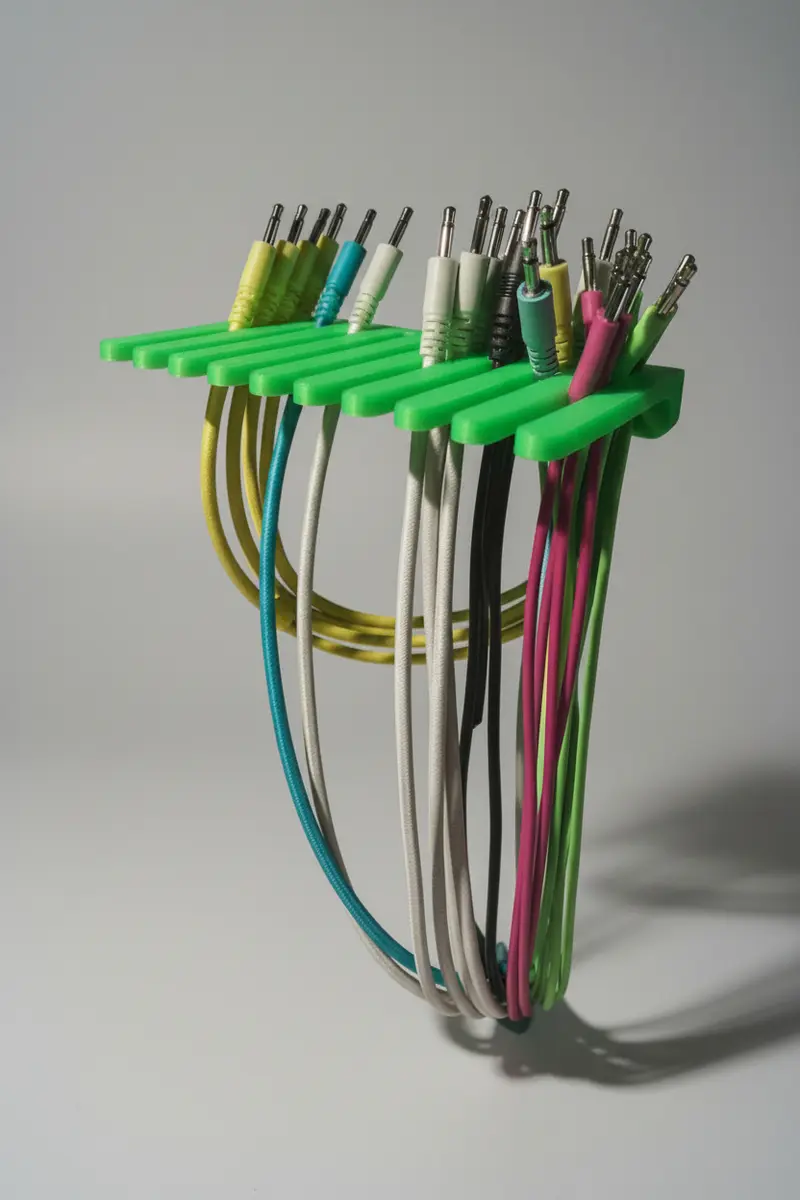 Eurorack patchkabel-holder – skruemontering