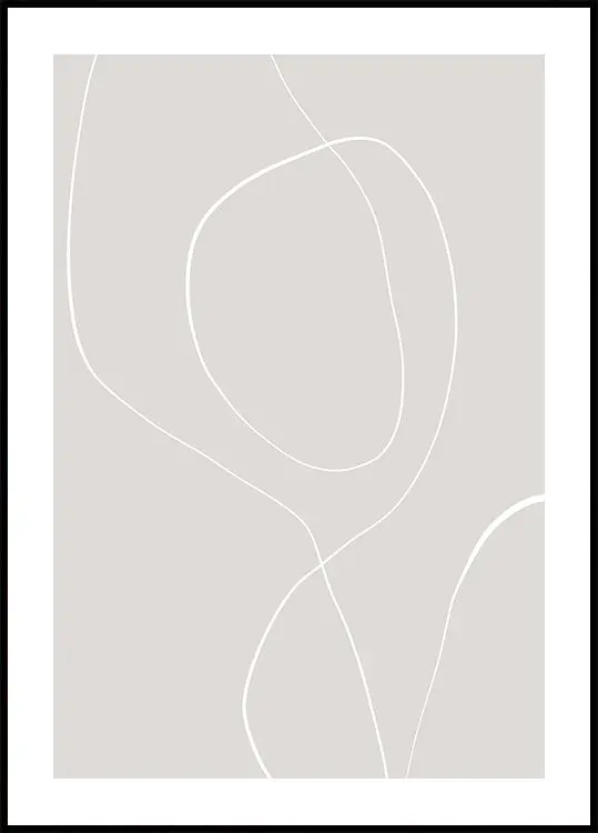 Flowing Lines Harmony Poster
