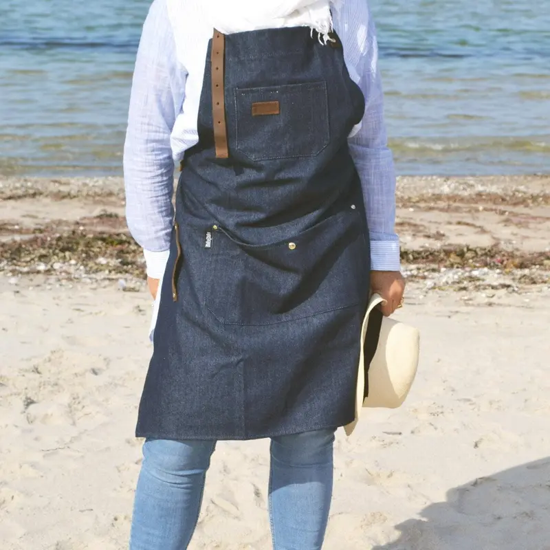 Forklæde i denim