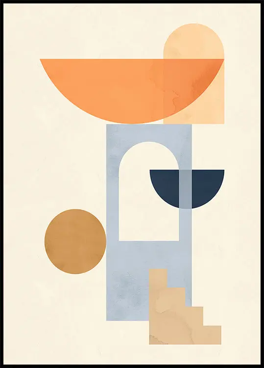 Geometric composition 7 Plakat