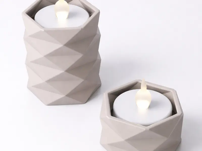 Geometric Fyrfadsstage