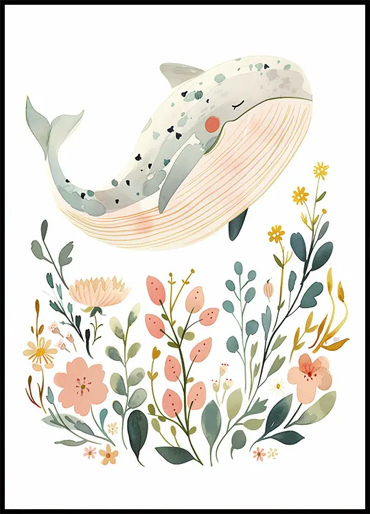 Happy Whale Plakat