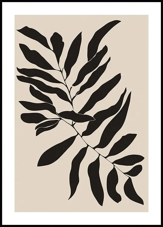 Leafs on twig Plakat