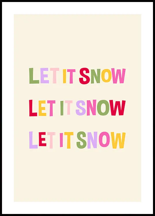 Let It Snow No.2 Poster
