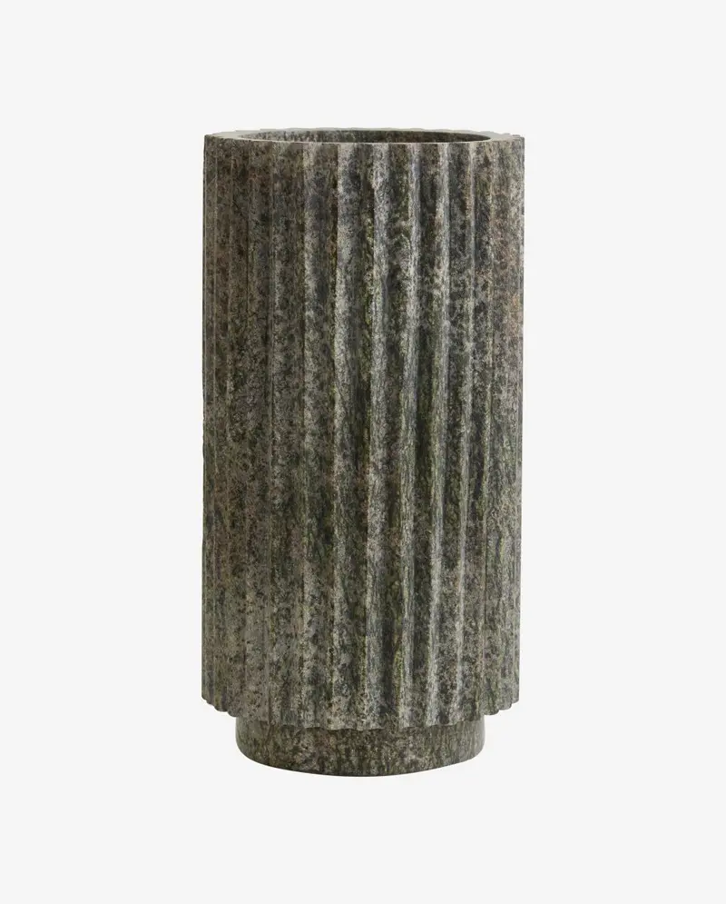 LOON vase - grøn marmor