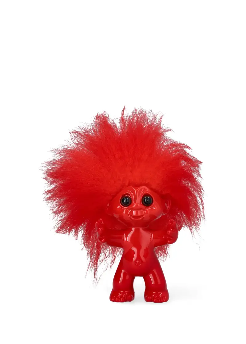 Lykketrold, rød, 9 cm