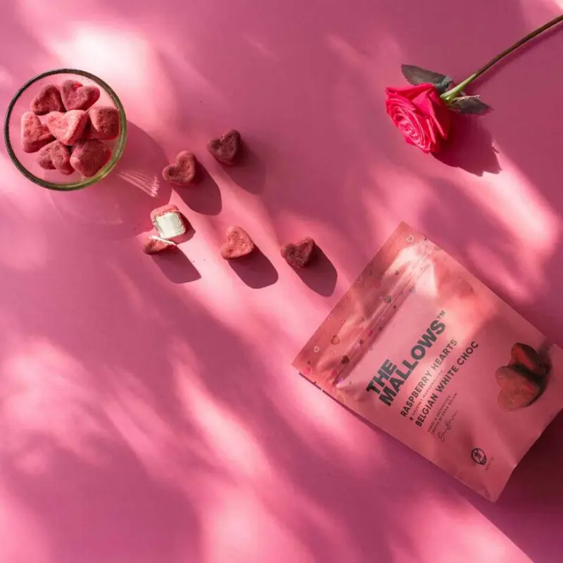 Mallow Hearts - Raspberry - The Mallows