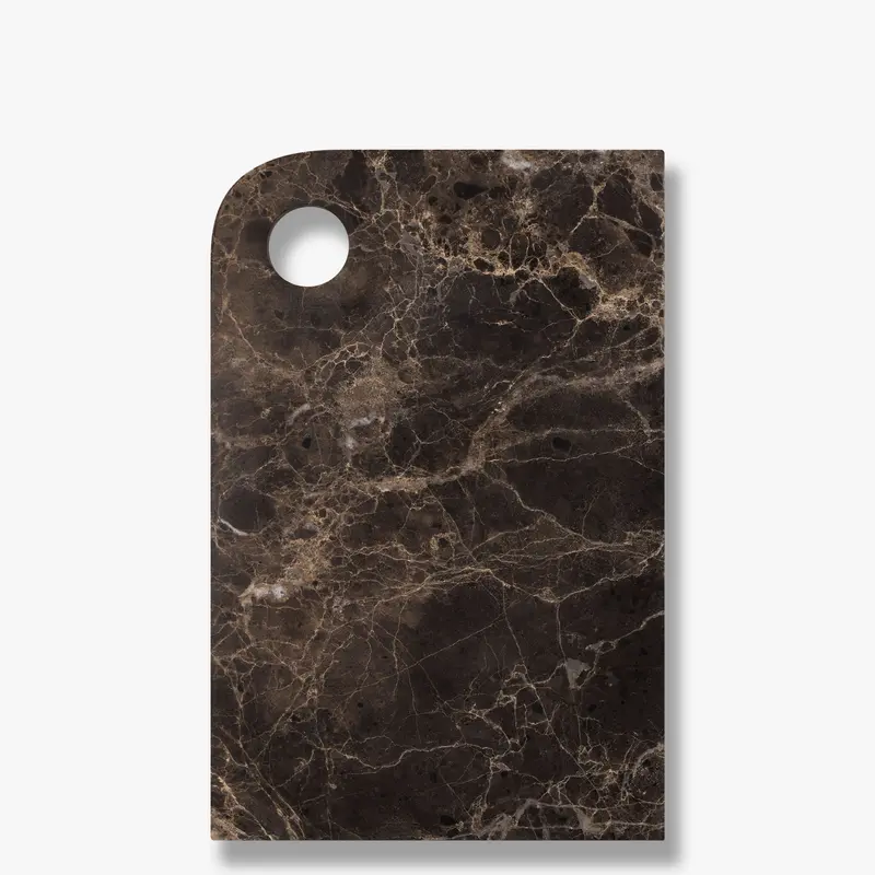 MARBLE serveringsbræt, medium, Brown