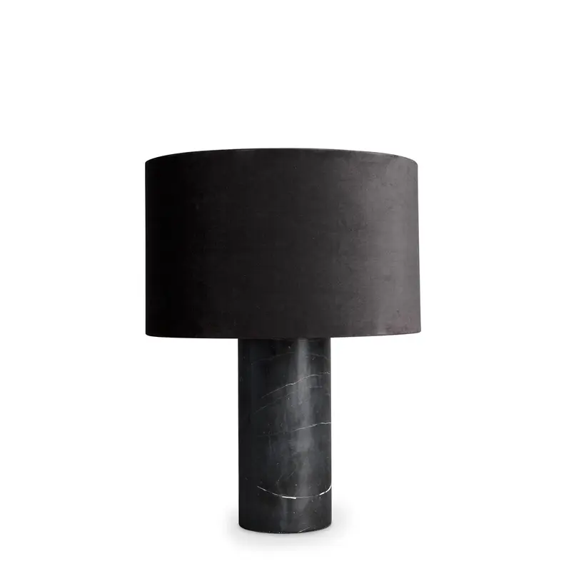 Marmorlampe, sort