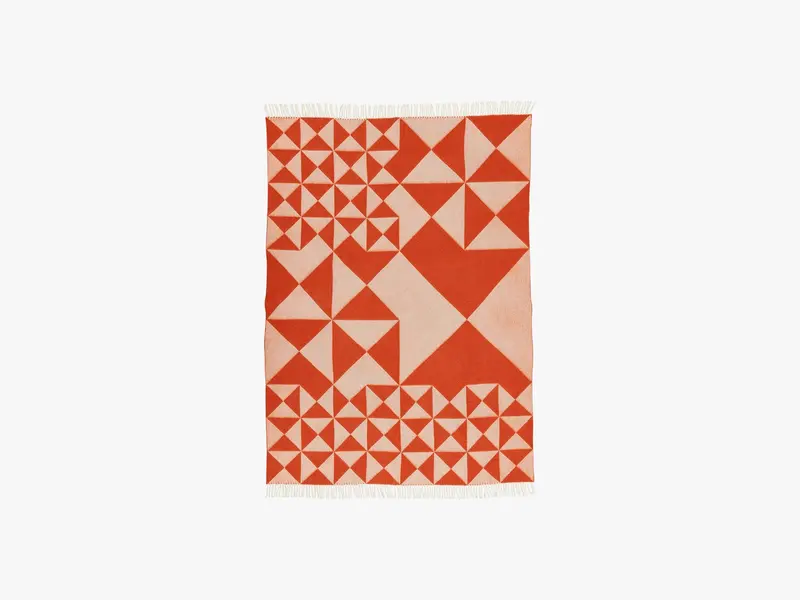 Mirror Throw 130x190, Orange