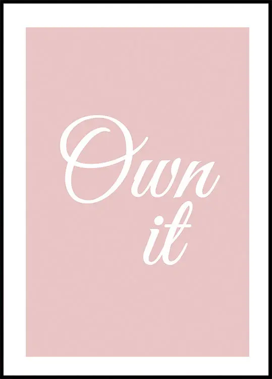 Own It Plakat