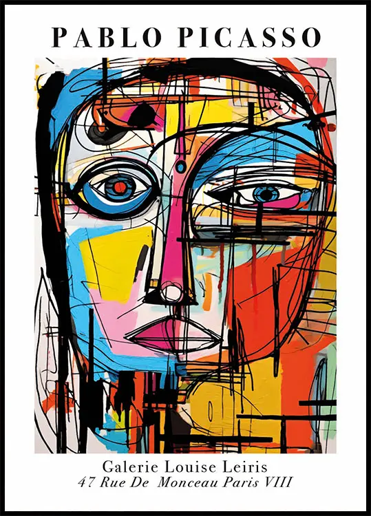 Pablo Picasso Makeup Plakat