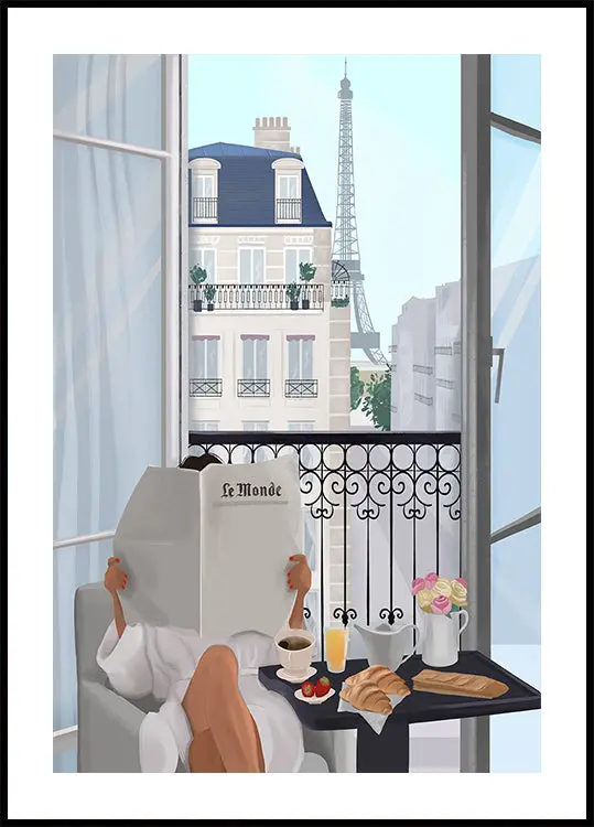Paris Balcony Poster