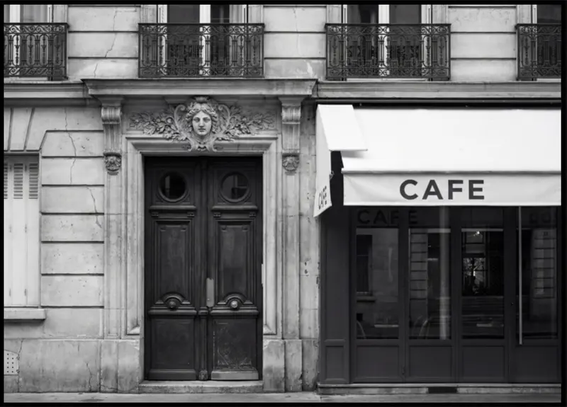 Parisian Cafe Facade