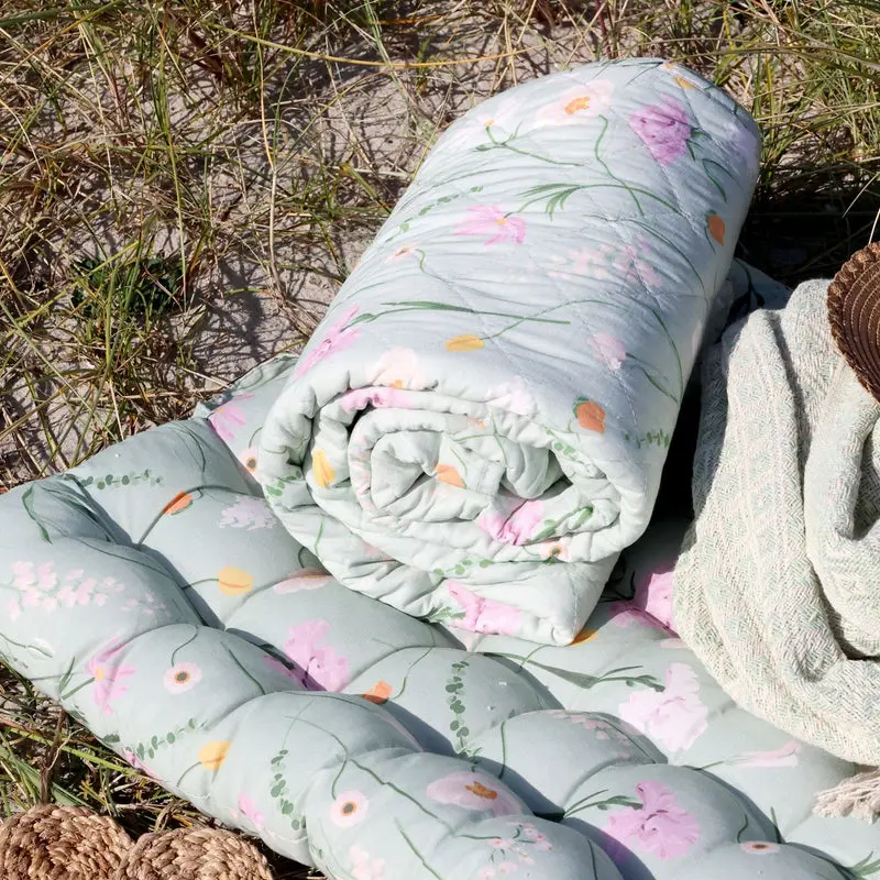 Plaid Quilt - Blomstret