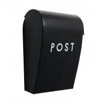 Postkasse - Sort - 2 Størrelser