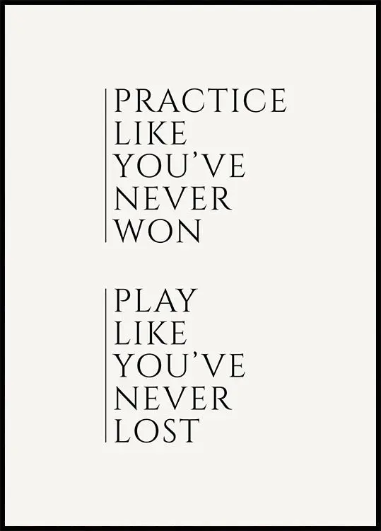 Practice and Play Plakat