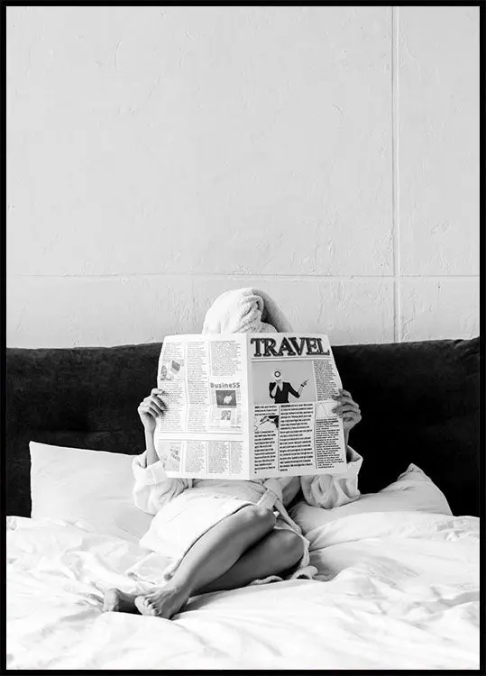 Reading In Bed Plakat