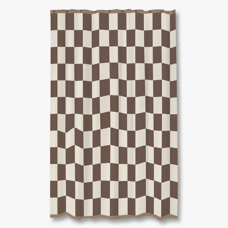 RETRO badeforhæng, Brown