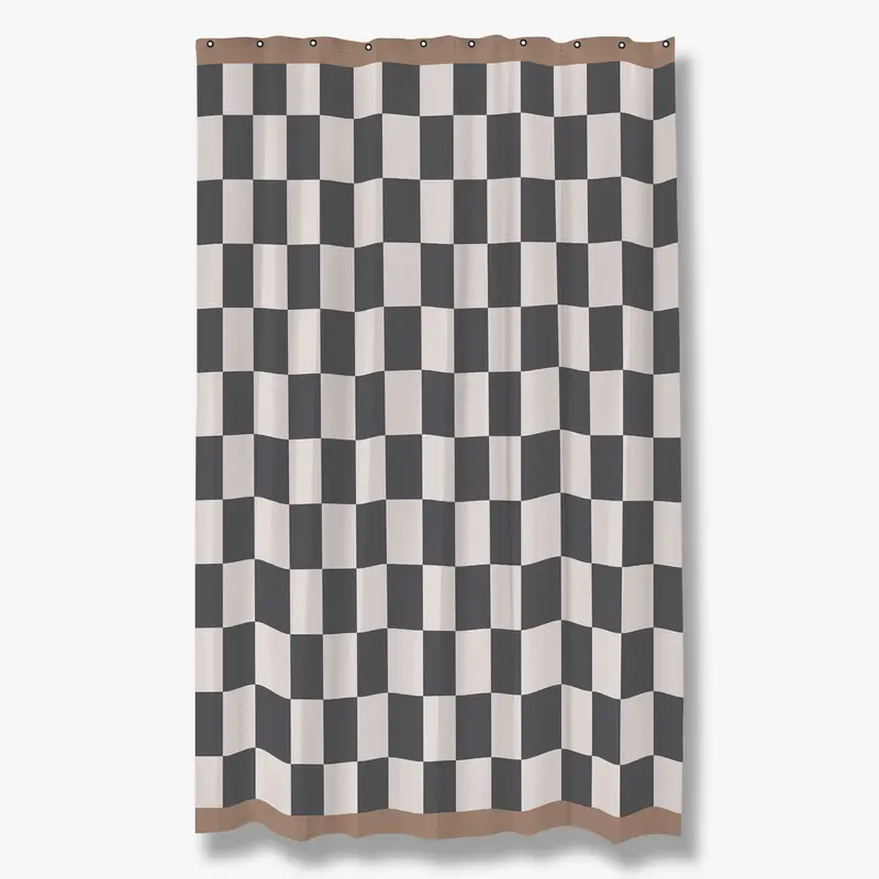 RETRO badeforhæng, Dark grey