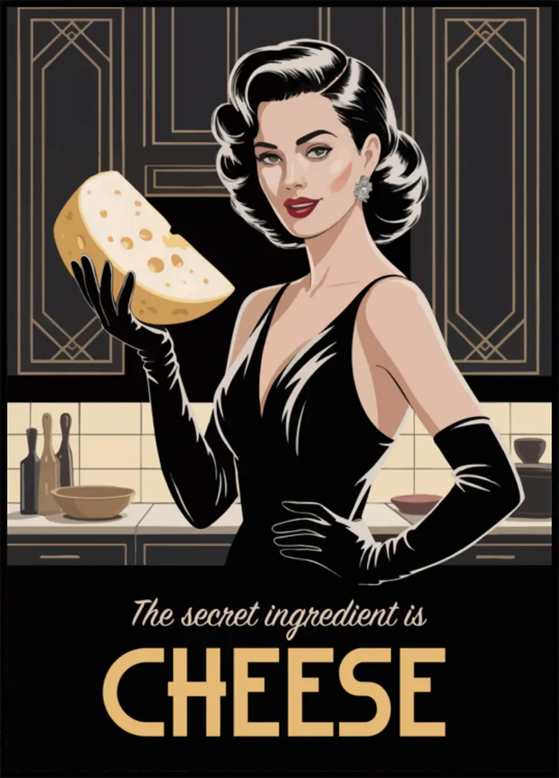 Retro Glamour Cheese