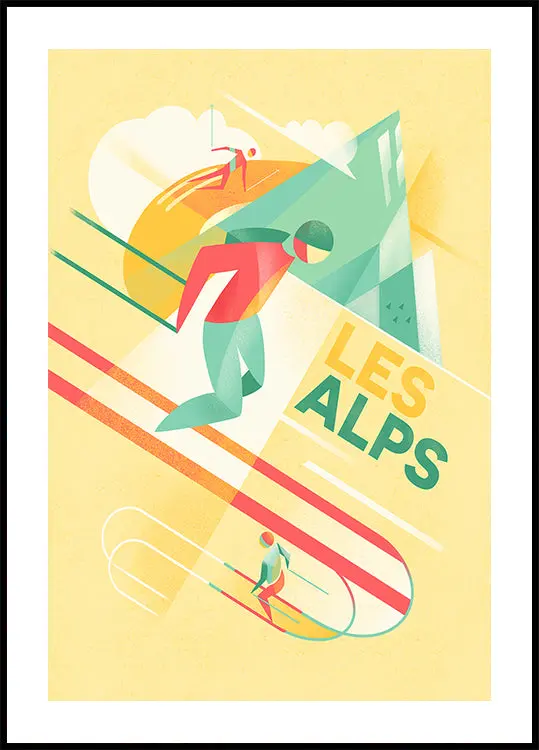 Retro Ski Plakat