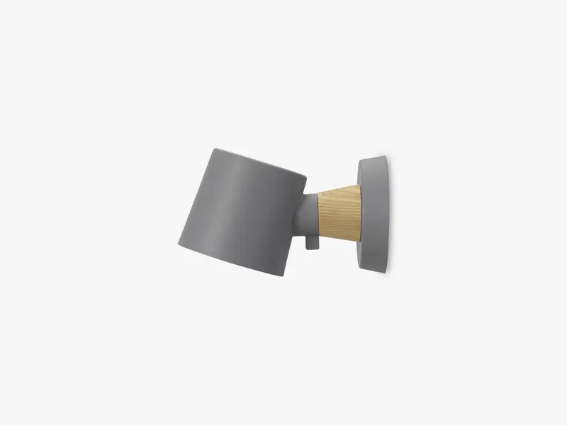 Rise Wall Lamp Hardwired, Grey