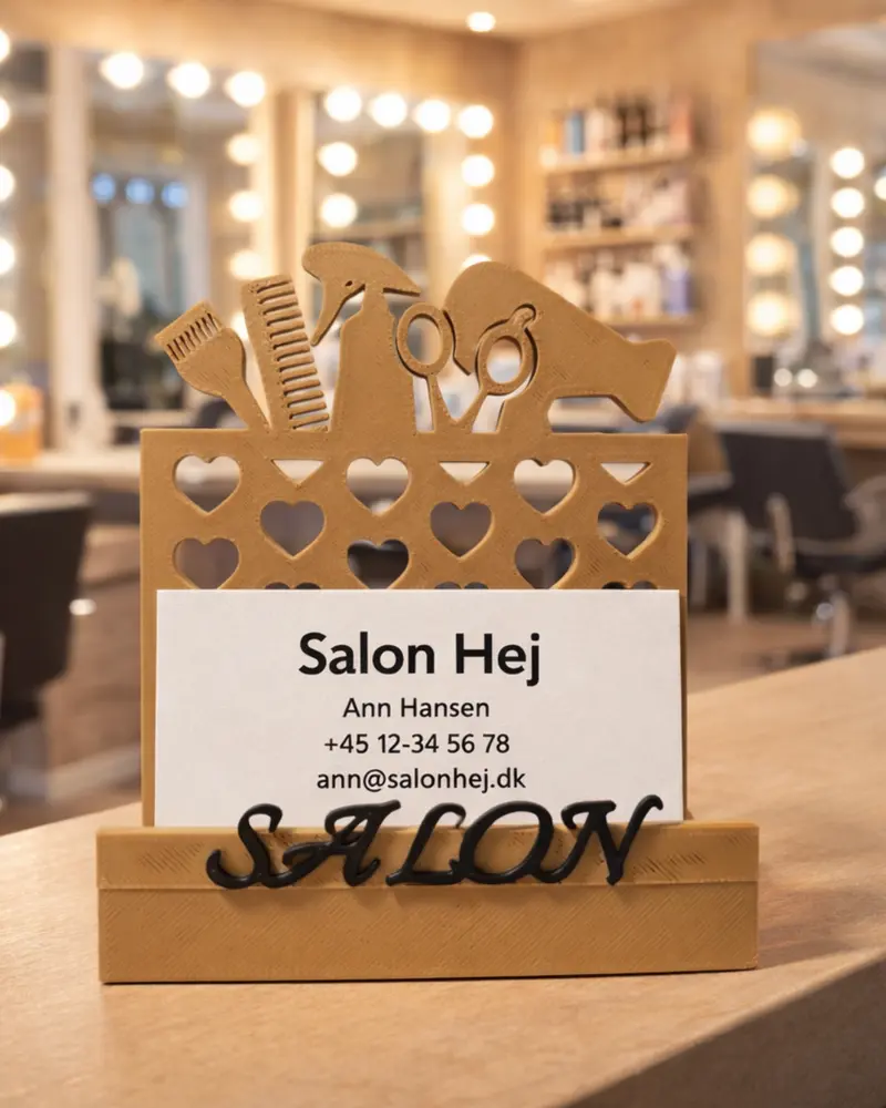 Salon-visitkortholder