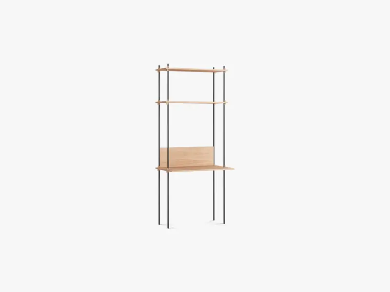 Shelving System – S2001D, Oak/Black